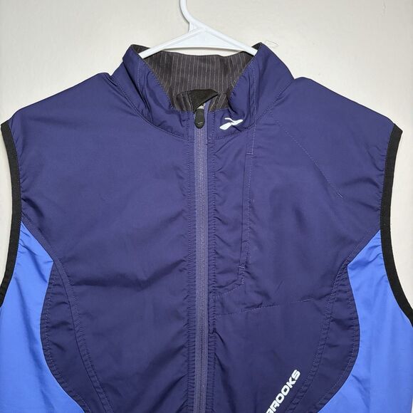 Brooks Element Vest Athletic Running Shelter Technology Activewear Blue Women L - Picture 2 of 8